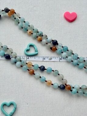 Handmade Natural Multi Color Bead Necklace
